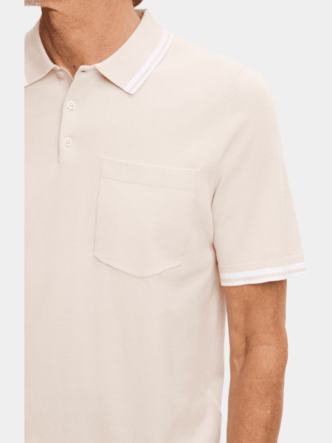 J.Lindeberg Ramon Knit Strick Polo sand