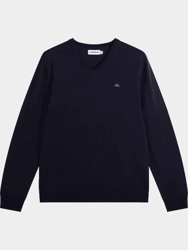 J.Lindeberg Lymann Knitted Sweater Pullover Strick navy