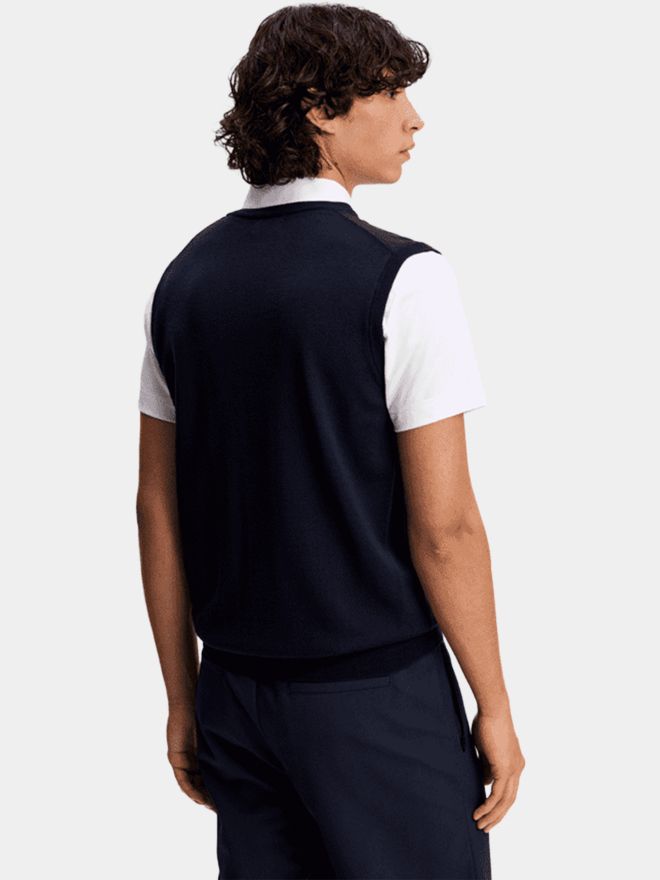 J.Lindeberg Liam Knitted Vest Pullunder Strick navy