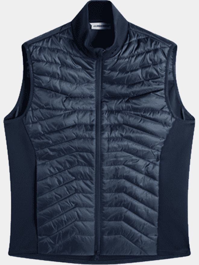 J.Lindeberg Heyden Quilt Hybrid Vest Stretch Weste navy