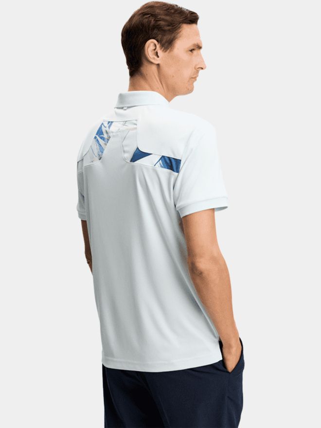 J.Lindeberg KV Print Halbarm Polo hellblau