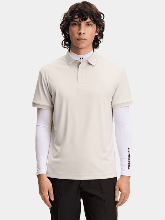 J.Lindeberg KV Halbarm Polo sand