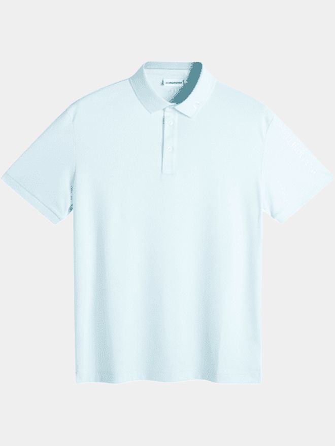 J.Lindeberg Tour Tech Halbarm Polo hellblau