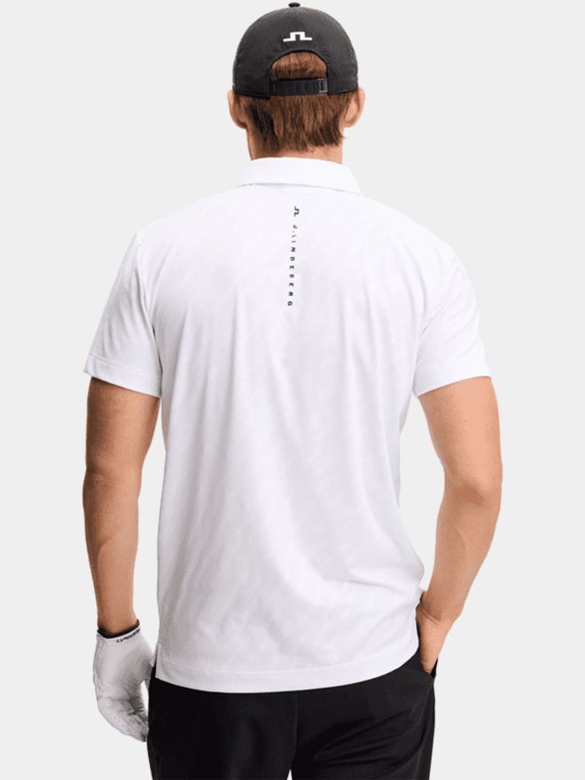 J.Lindeberg Wilhelm Halbarm Polo weiß