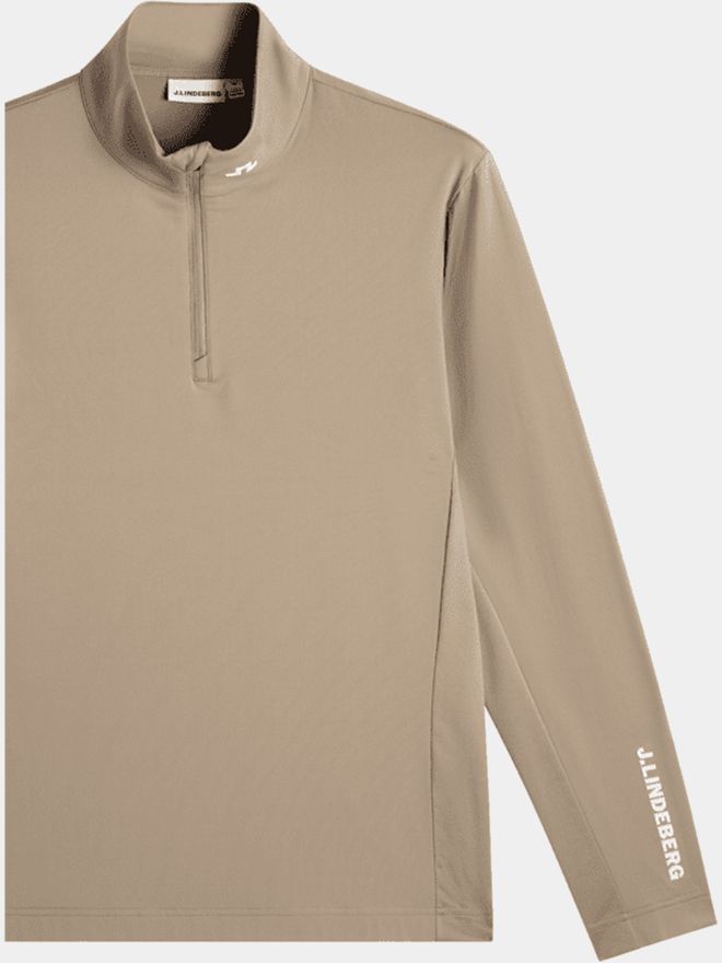 J.Lindeberg Tour Tech Stretch Midlayer camel