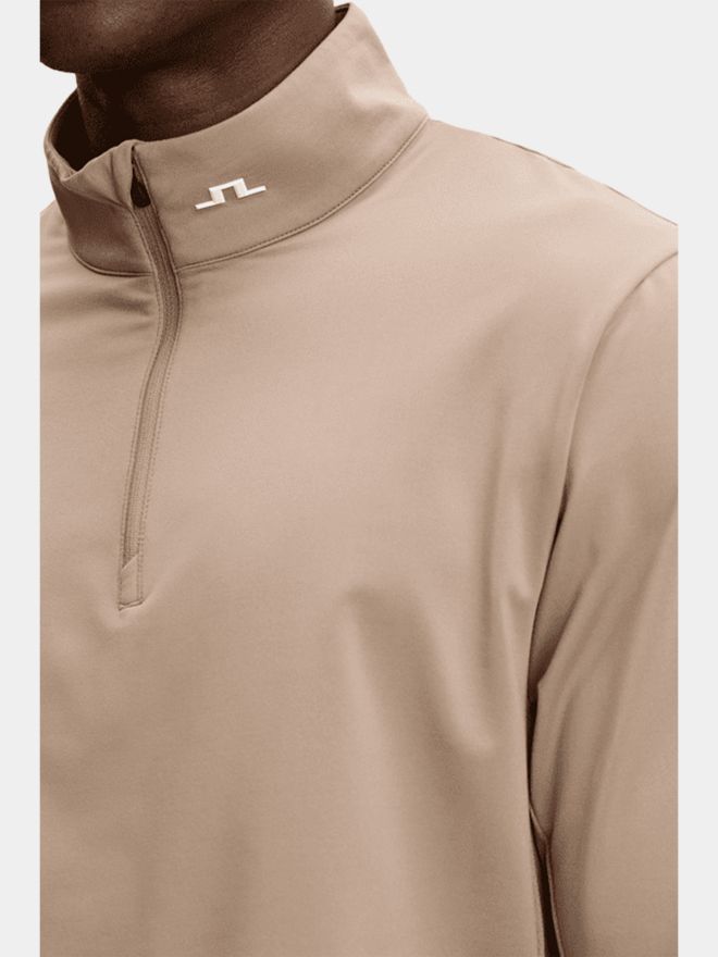 J.Lindeberg Tour Tech Stretch Midlayer camel