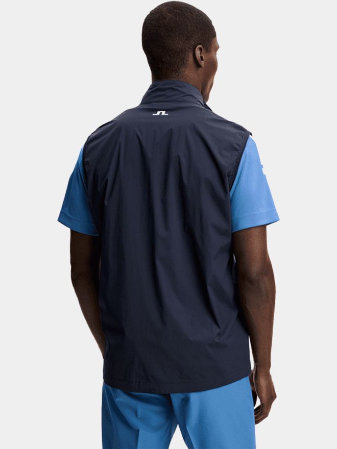 J.Lindeberg Ash Light Packable Vest Windstopp Weste navy