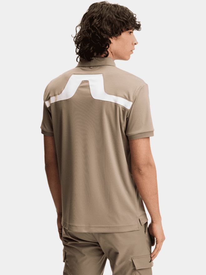 J.Lindeberg KV Halbarm Polo camel
