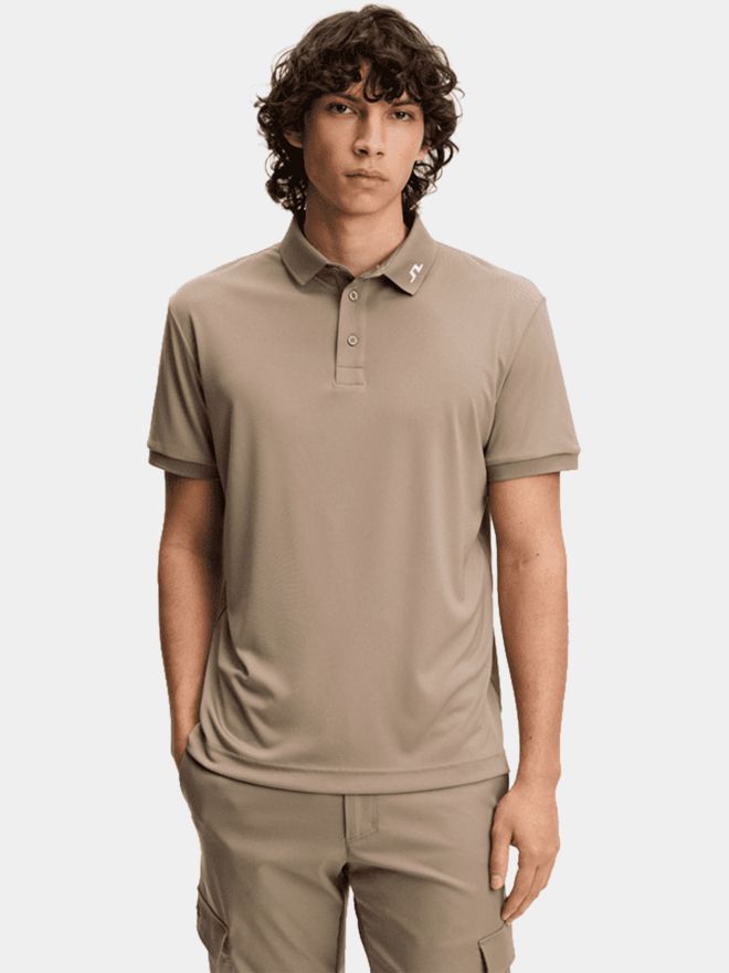 J.Lindeberg KV Halbarm Polo camel