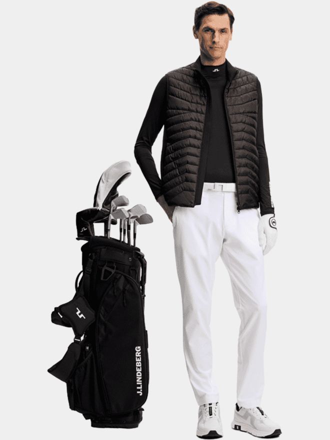 J.Lindeberg Ello Compression Top Mock Unterzieher schwarz