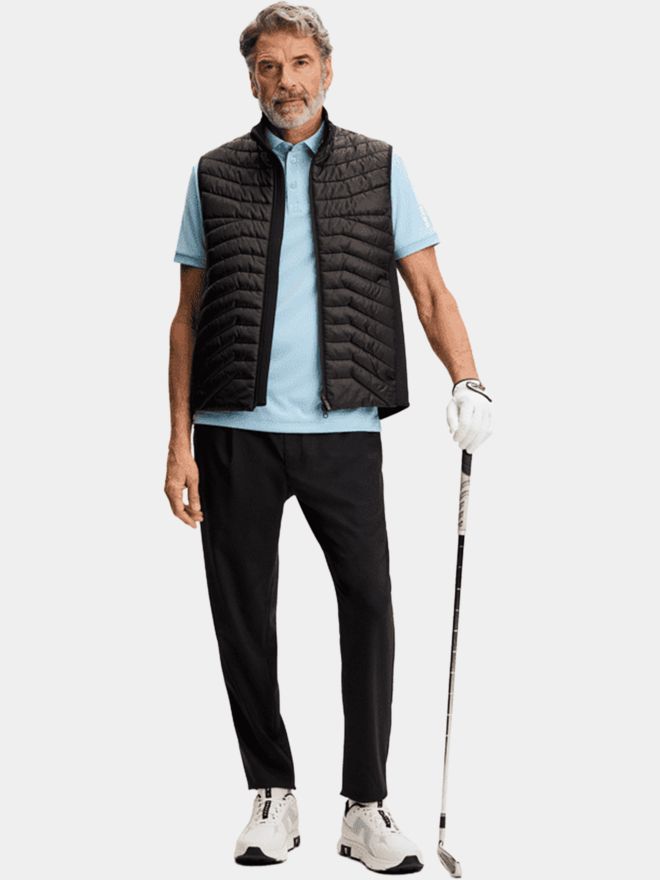 J.Lindeberg Tour Tech Halbarm Polo blau