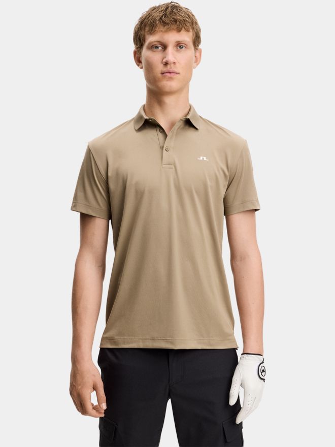 J.Lindeberg Bridge Halbarm Polo camel