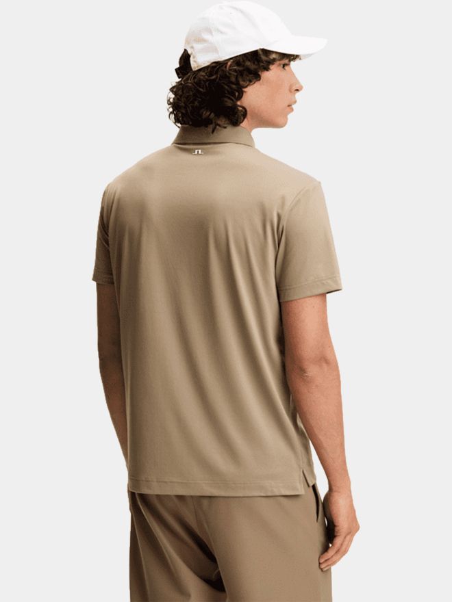 J.Lindeberg Bridge Halbarm Polo camel
