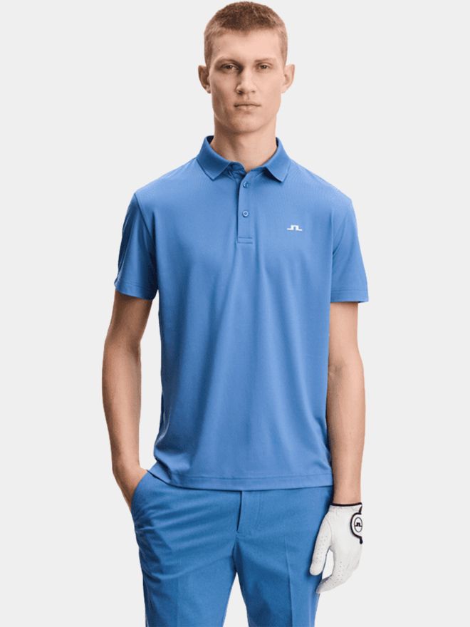 J.Lindeberg Bridge Halbarm Polo blau