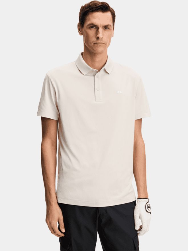 J.Lindeberg Bridge Halbarm Polo sand