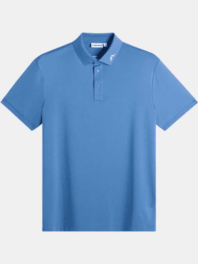 J.Lindeberg KV Print Halbarm Polo blau