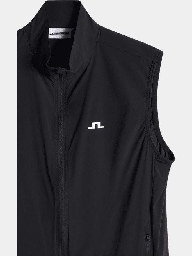 J.Lindeberg Ash Light Packable Vest Windstopp Weste schwarz