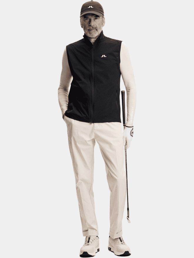 J.Lindeberg Ash Light Packable Vest Windstopp Weste schwarz