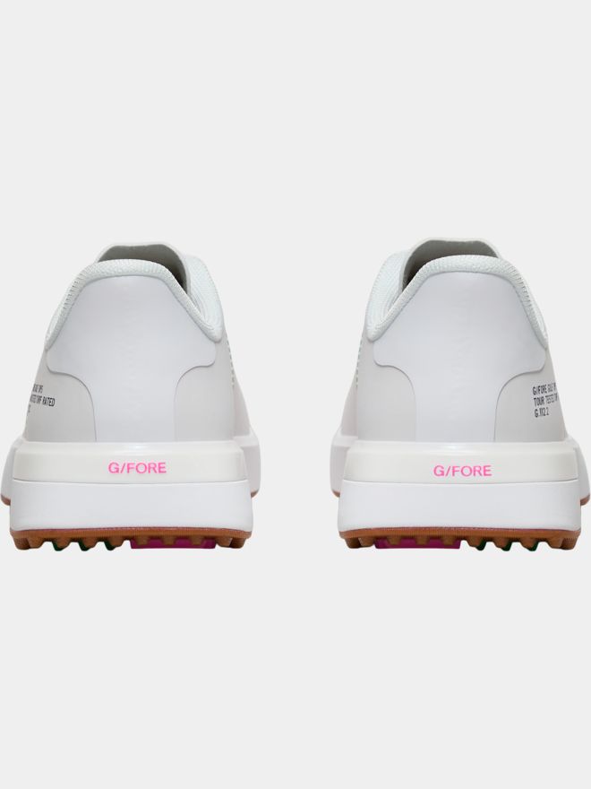 G/Fore G.112 Stripe Kiltie Golfschuhe weiß