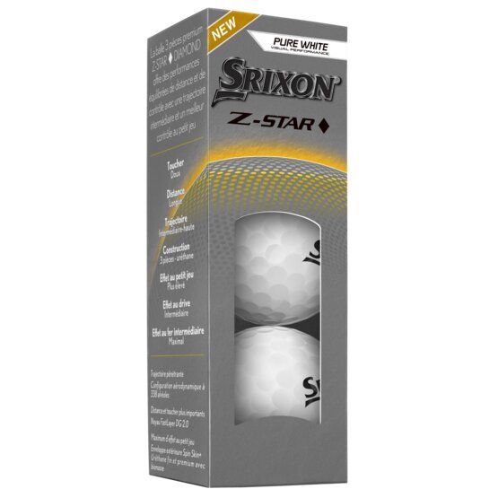 Srixon Z-Star 3 Diamond Golfbälle weiß