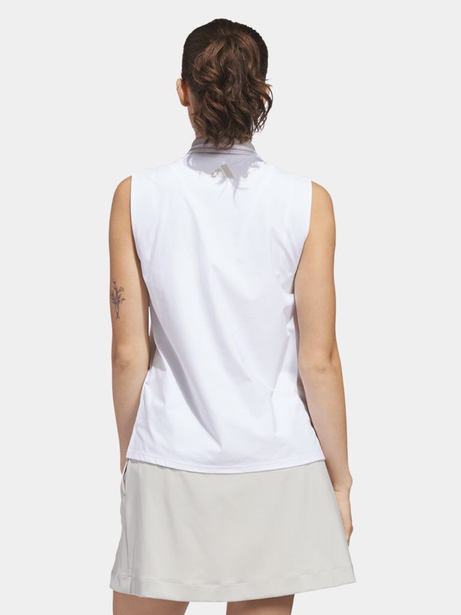 adidas BTC TWST SL ohne Arm Polo weiß