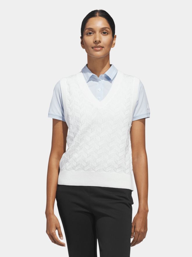 adidas ULTT KNT VST Pullunder Strick weiß