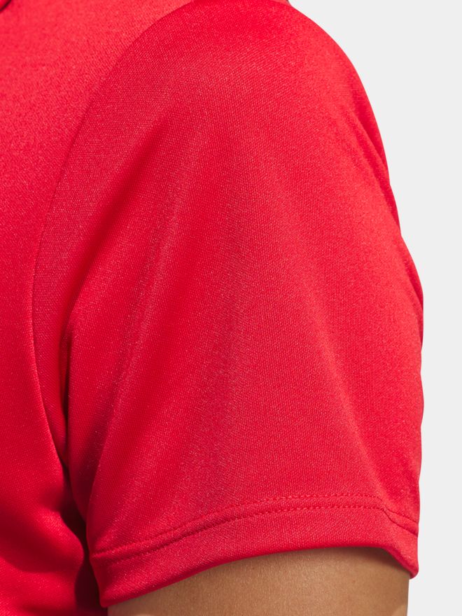 adidas PERFORMANCE SHORT SLEEVE Halbarm Polo rot