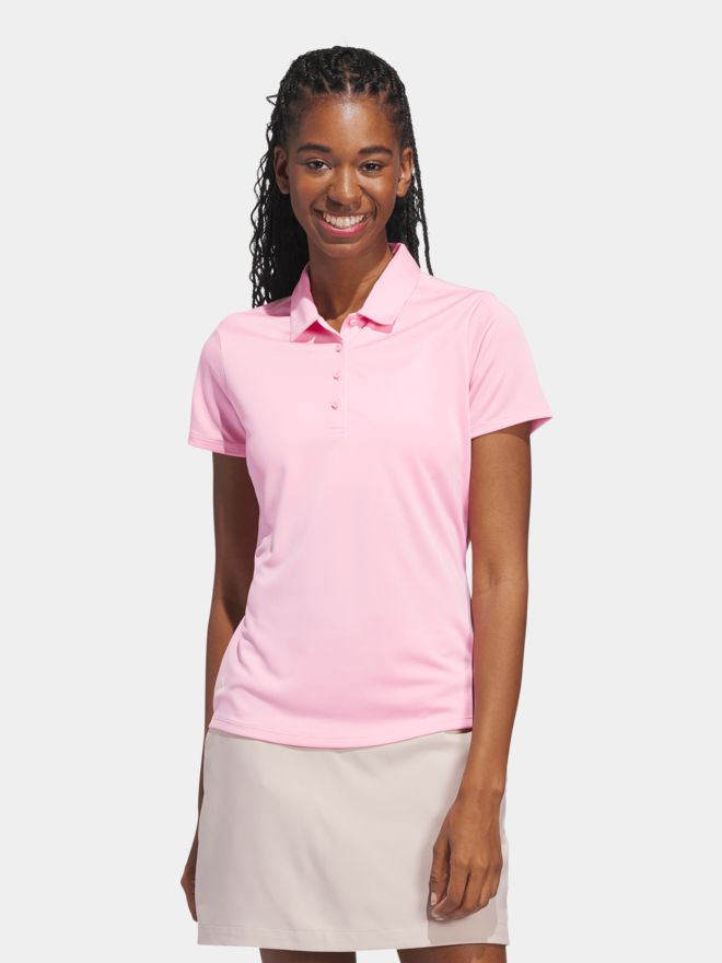 adidas PERFORMANCE SHORT SLEEVE Halbarm Polo rosa