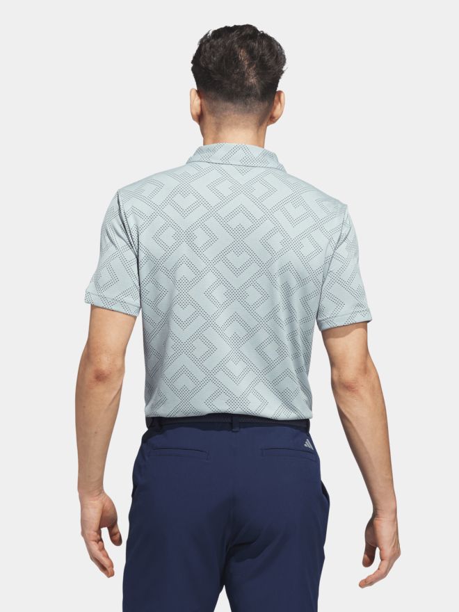 adidas ULT CLSN JACQ Halbarm Polo hellgrün