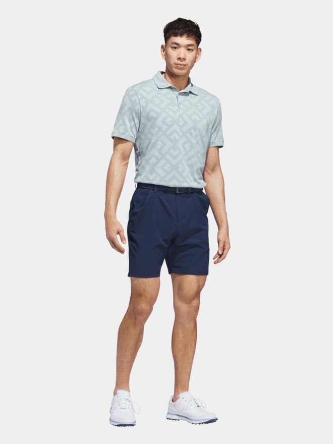 adidas ULT CLSN JACQ Halbarm Polo hellgrün