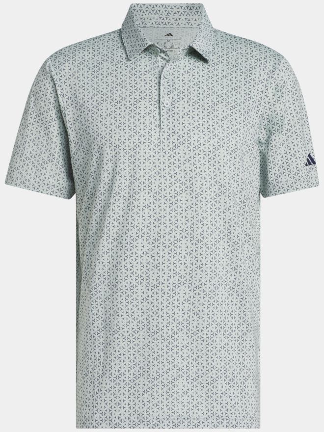 adidas ULT MSH CL PRT2 Halbarm Polo hellgrün