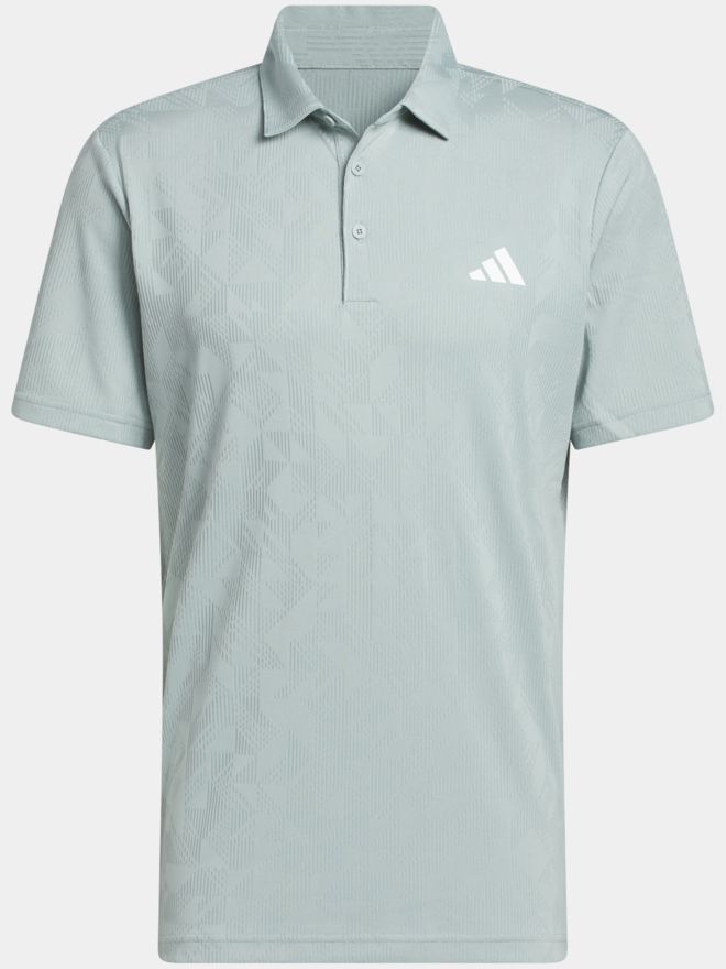 adidas ULT CLIMA JACQ Halbarm Polo hellgrün