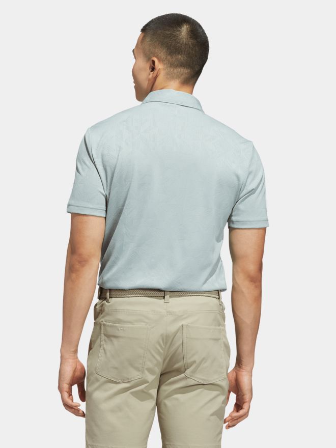 adidas ULT CLIMA JACQ Halbarm Polo hellgrün