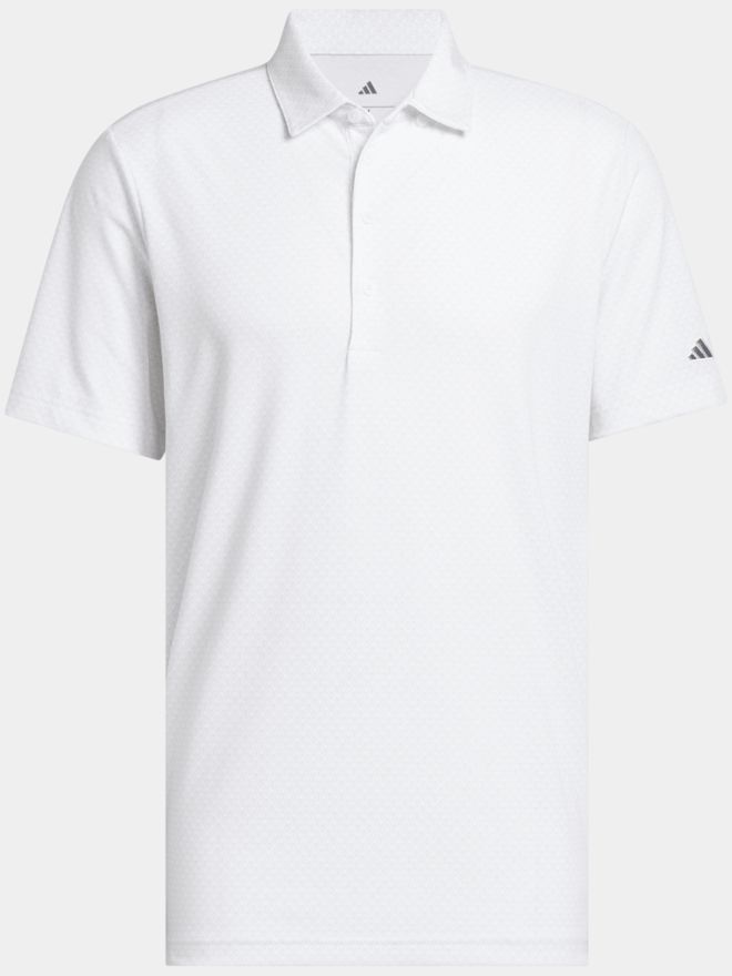 adidas ULT+ GO-TO PRT Halbarm Polo weiß
