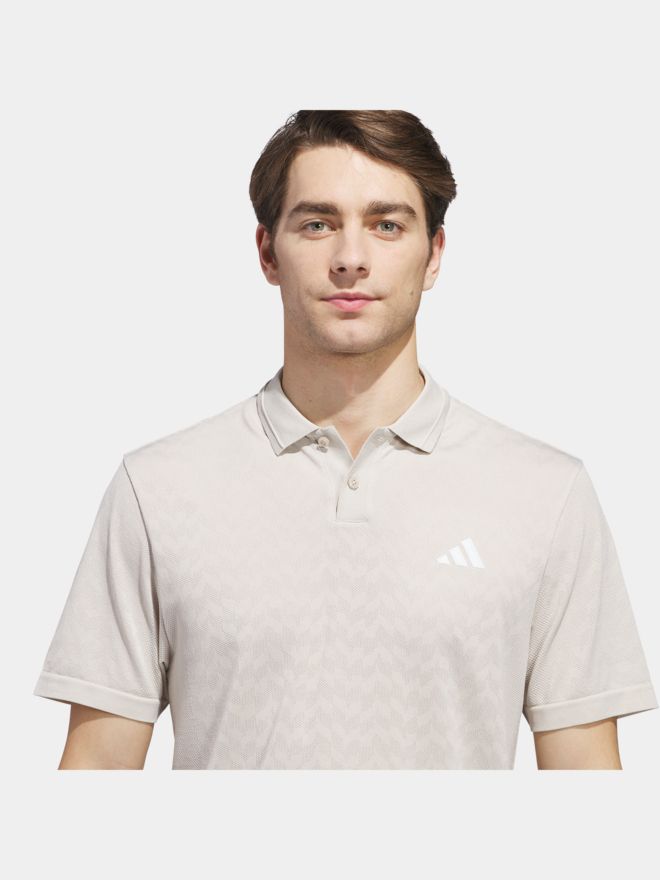 adidas TOUR SMLS Halbarm Polo weiß