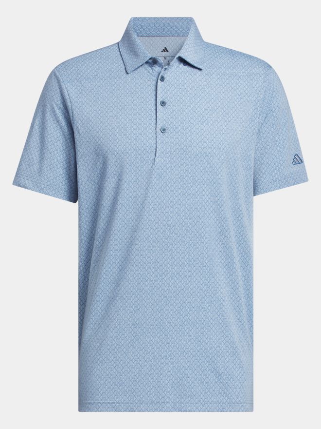 adidas ULT+ GO-TO PRT Halbarm Polo blau