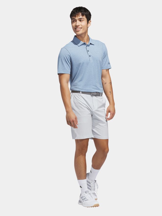 adidas ULT+ GO-TO PRT Halbarm Polo blau