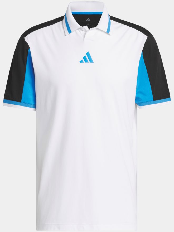 adidas BEYOND VENT TWISTKNIT SHIRT Halbarm Polo weiß