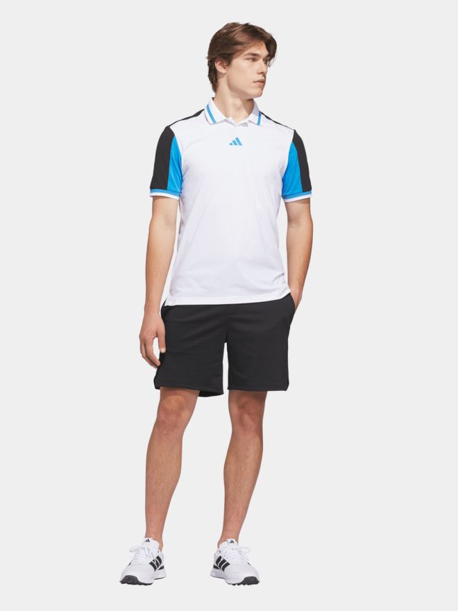 adidas BEYOND VENT TWISTKNIT SHIRT Halbarm Polo weiß