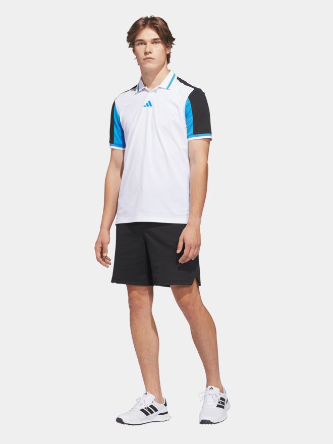 adidas BEYOND VENT TWISTKNIT SHIRT Halbarm Polo weiß