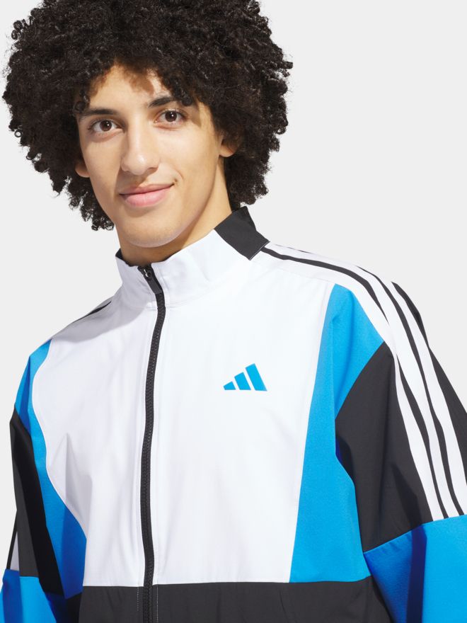 adidas BEYOND TWISTWEAVE FULL-ZIP Windstopp Jacke schwarz