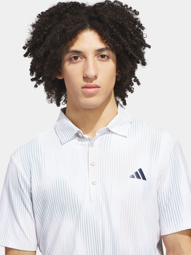 adidas ULTIMATE365 TOUR COOL FEEL PRINT SHIRT Halbarm Polo hellgrün