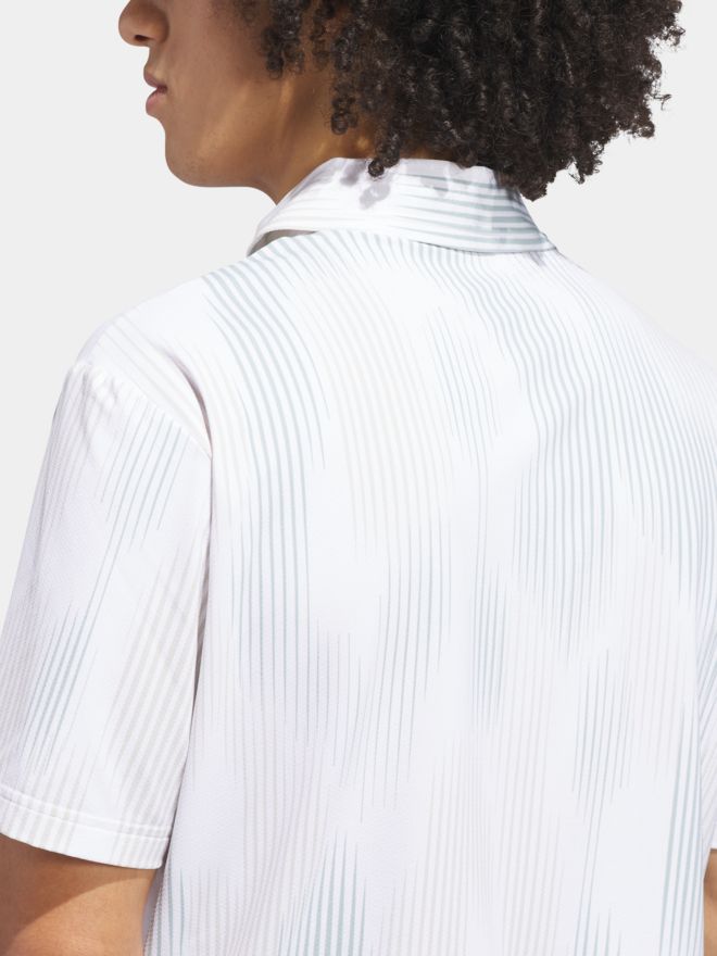 adidas ULTIMATE365 TOUR COOL FEEL PRINT SHIRT Halbarm Polo hellgrün