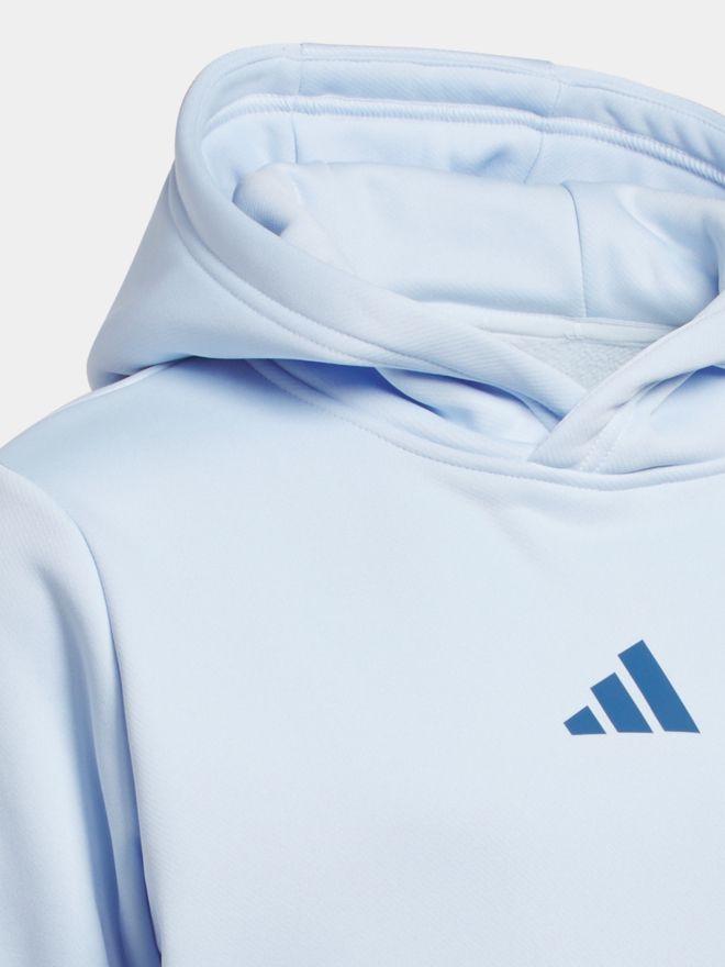 adidas Unisex mikina s kapucí světle modrá