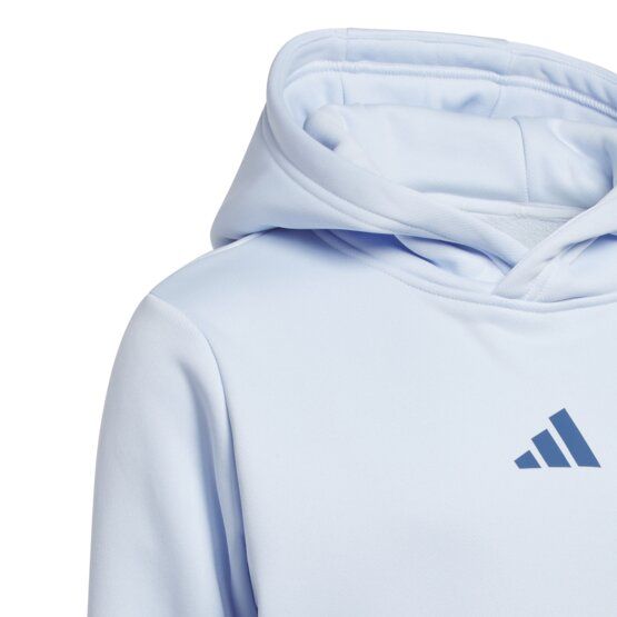 adidas Unisex mikina s kapucí světle modrá