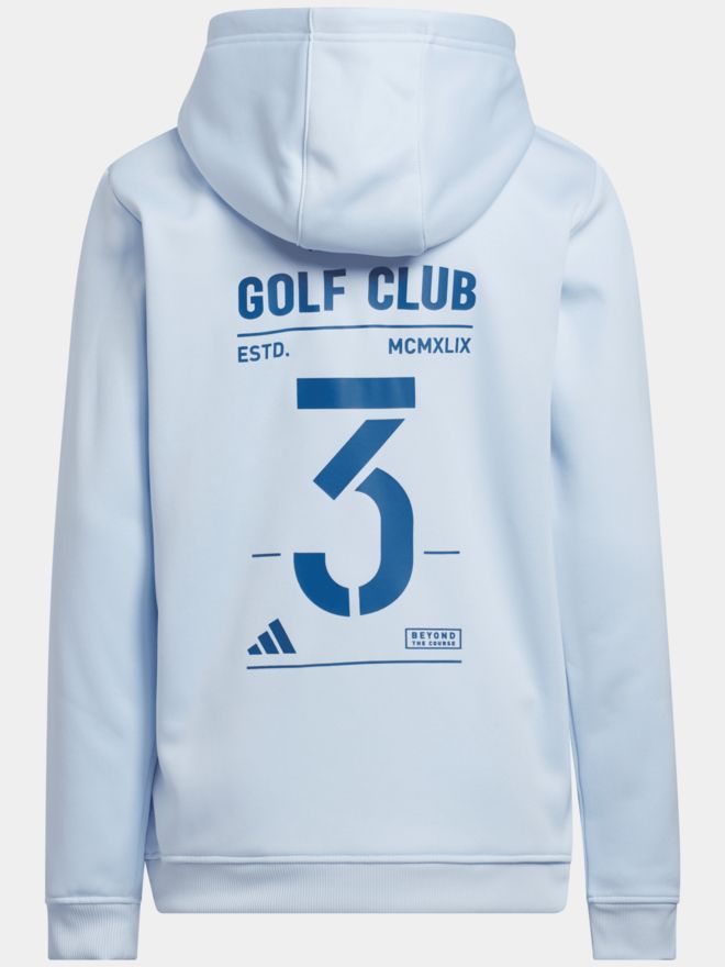 adidas Unisex mikina s kapucí světle modrá