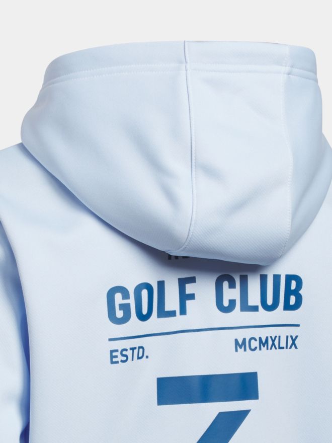 adidas Unisex mikina s kapucí světle modrá