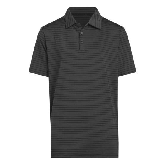 adidas Chlapecká pruhovaná polokošile s krátkým rukávem černá