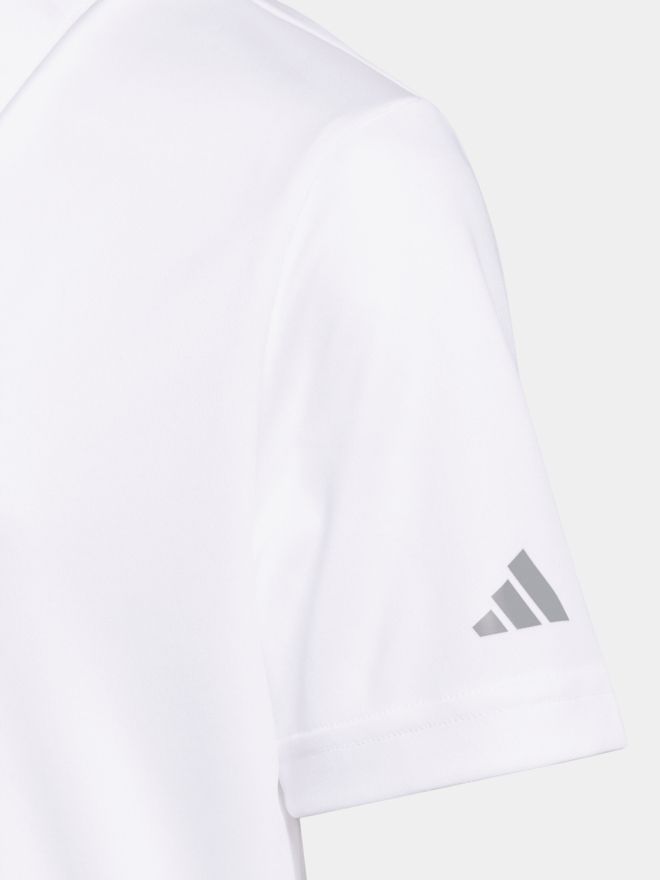 adidas Chlapecká polokošile PERF s krátkým rukávem bílá