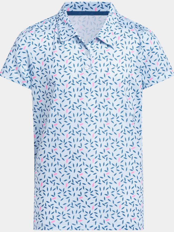 adidas Dívčí polokošile PRNT s krátkým rukávem modrá